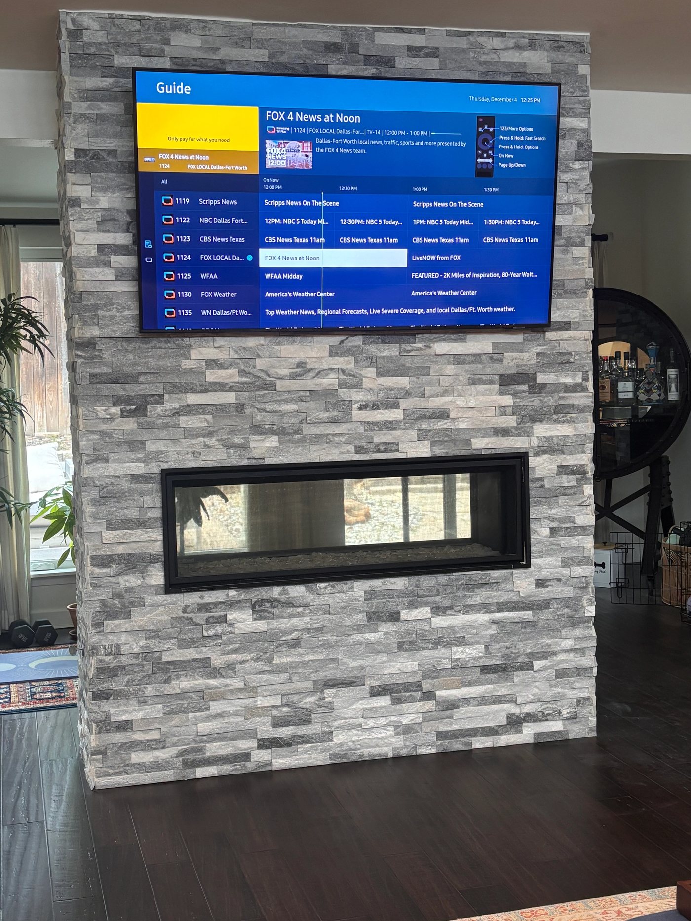 Rent A Husband project gallery photo: Fireplace tile repair and TV mount