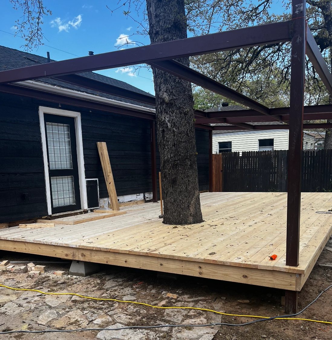 Rent A Husband project gallery photo: Porch and deck mid build
