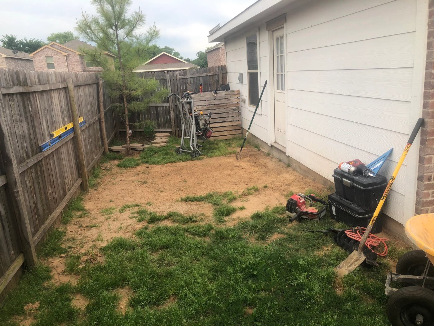 Rent A Husband project gallery photo: Before porch and deck build